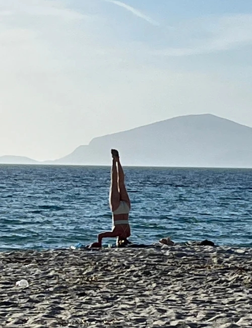 So kann man sich den Strand von Mastichari auch anschauen