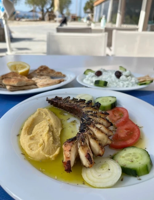 Wer Tintenfisch lieb, wird auf Kos voll auf seine Kosten kommen (diese Portion kostete 13 Euro)