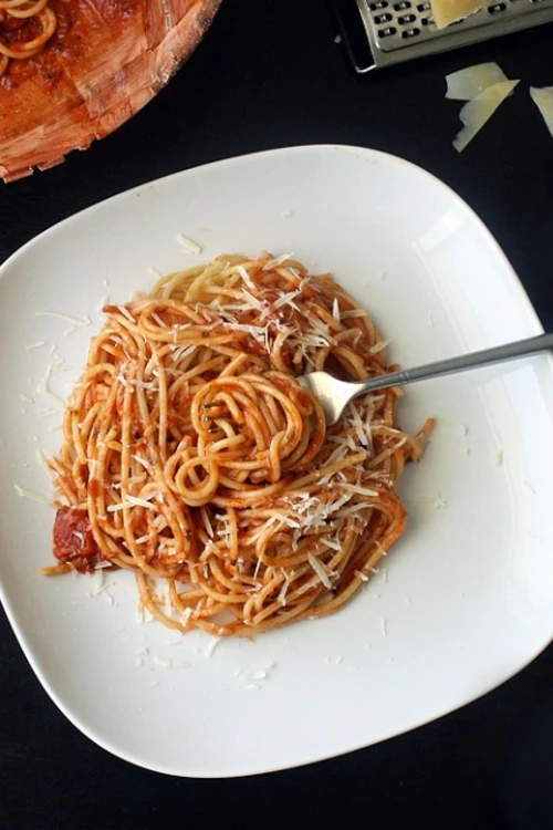 Scharfes Essen: Eine leckere Portion Spaghetti - wer mag das nicht?