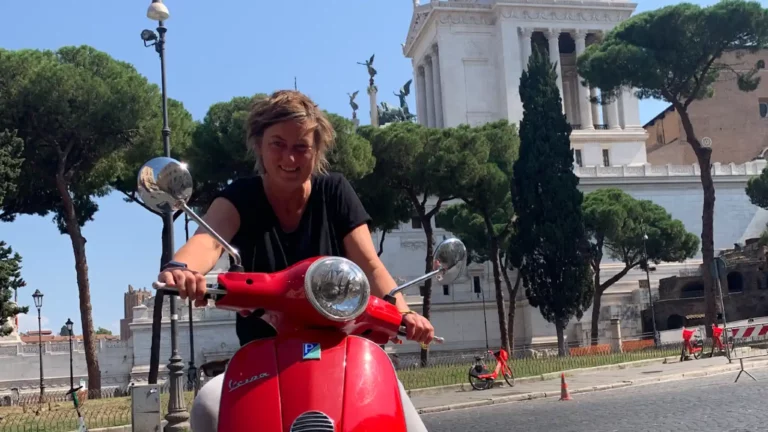 In Rom bin ich diese Vespa gefahren